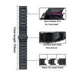 Dreireihiges Edelstahl-Uhrenarmband, für Samsung Galaxy Watch8 / Watch8 Classic