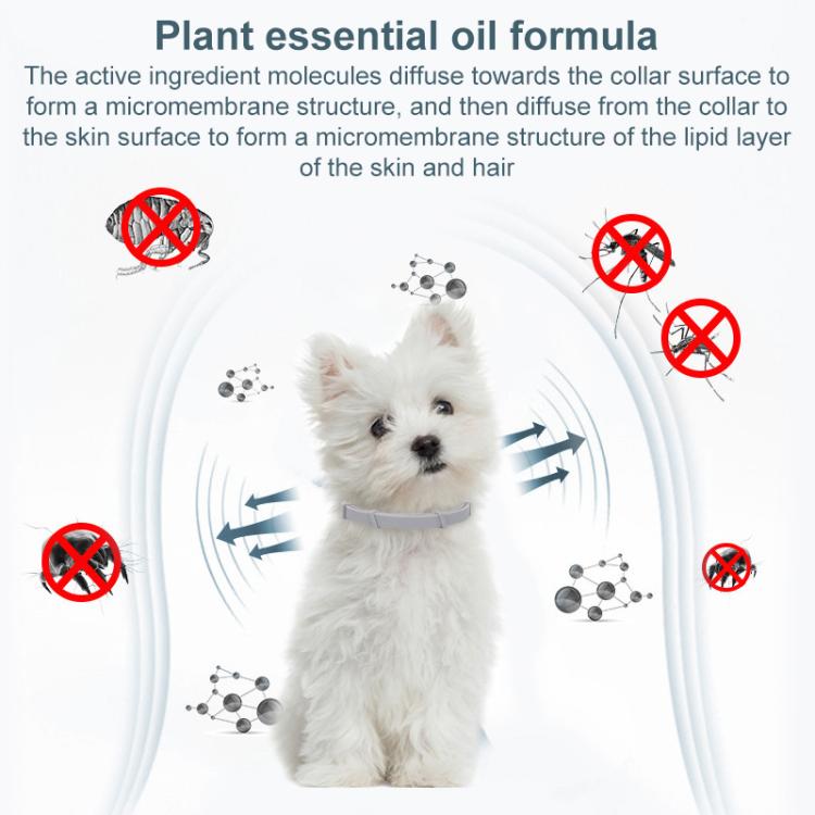 Pet Deworming Calming Collar Fleas Ticks Removing, Aluminum Box Packing, 72cm For Large Dog, 56cm For Puppy, 56cm For Cat