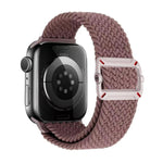 Double Loop Mechanical Buckle Nylon Braid Watch Band, For Apple Watch 46mm / 49mm / 45mm / 44mm