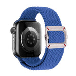 Double Loop Mechanical Buckle Nylon Braid Watch Band, For Apple Watch 46mm / 49mm / 45mm / 44mm