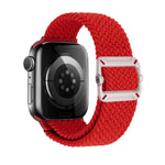 Double Loop Mechanical Buckle Nylon Braid Watch Band, For Apple Watch 46mm / 49mm / 45mm / 44mm