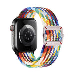 Double Loop Mechanical Buckle Nylon Braid Watch Band, For Apple Watch 46mm / 49mm / 45mm / 44mm