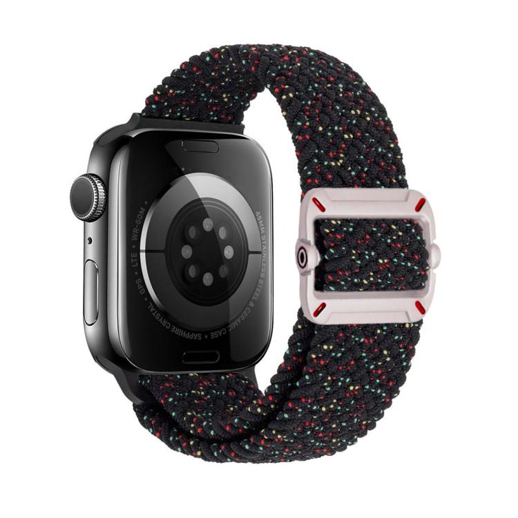 Double Loop Mechanical Buckle Nylon Braid Watch Band, For Apple Watch 46mm / 49mm / 45mm / 44mm