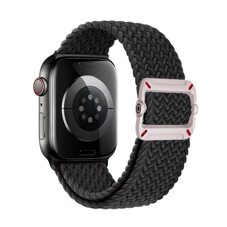 Doppelschlaufen-Uhrenarmband mit mechanischer Dornschließe aus Nylongeflecht, passend für Apple Watch 42 mm / 41 mm / 40 mm / 38 mm