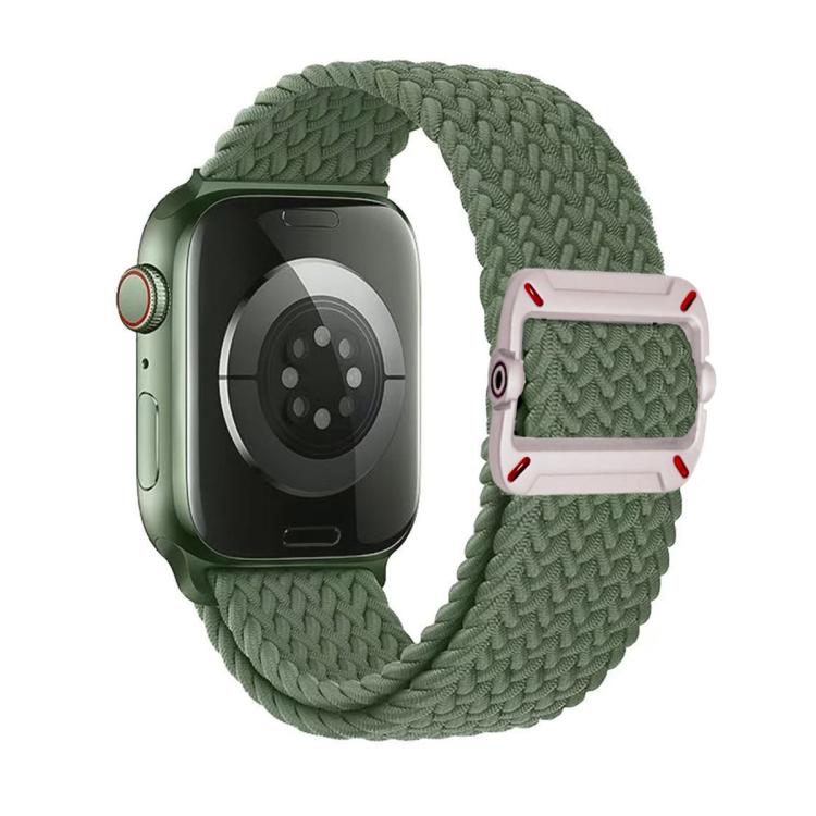 Doppelschlaufen-Uhrenarmband mit mechanischer Dornschließe aus Nylongeflecht, passend für Apple Watch 42 mm / 41 mm / 40 mm / 38 mm