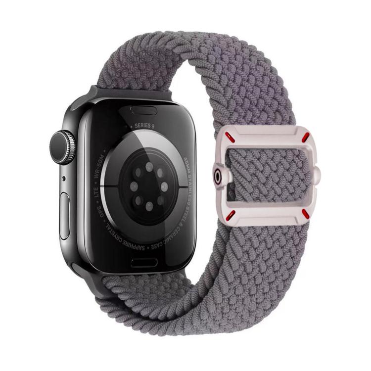 Doppelschlaufen-Uhrenarmband mit mechanischer Dornschließe aus Nylongeflecht, passend für Apple Watch 42 mm / 41 mm / 40 mm / 38 mm
