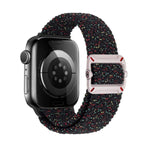 Doppelschlaufen-Uhrenarmband mit mechanischer Dornschließe aus Nylongeflecht, passend für Apple Watch 42 mm / 41 mm / 40 mm / 38 mm