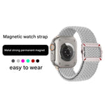 Double Loop Mechanical Buckle Nylon Braid Watch Band, For Apple Watch 46mm / 49mm / 45mm / 44mm