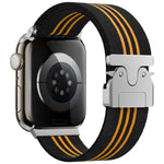 xDfind Parachute Buckle 3-Stripe Braided Nylon Watch Band, For Apple Watch 42 / 44 / 45 / 46 / 49mm, For Apple Watch 38 / 40 / 41 / S10 42mm