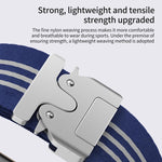 xDfind Parachute Buckle 3-Stripe Braided Nylon Watch Band, For Apple Watch 42 / 44 / 45 / 46 / 49mm, For Apple Watch 38 / 40 / 41 / S10 42mm