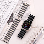 xDfind Parachute Buckle 3-Stripe Braided Nylon Watch Band, For Apple Watch 42 / 44 / 45 / 46 / 49mm, For Apple Watch 38 / 40 / 41 / S10 42mm