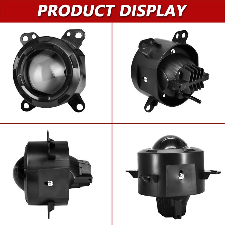 T14 2pcs/Pack 55W 3 inch High Power Dual Lens Fog Light Left and Right Mount Holder Style, For DAF Trucks