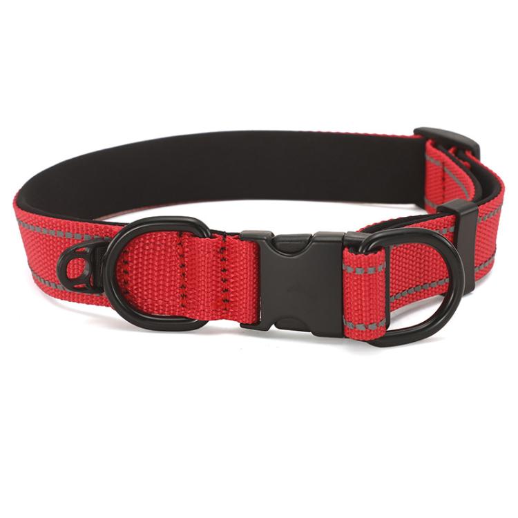 Pet Reflective Collar Waterproof Cloth Black Buckle, Waterproof Collar, S, Waterproof Collar, M, Waterproof Collar, L