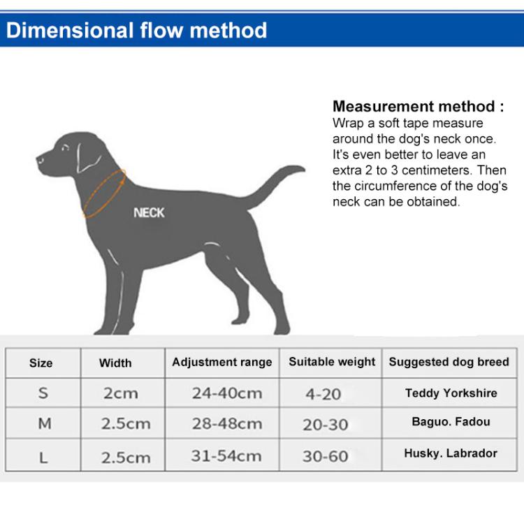 Pet Reflective Collar Waterproof Cloth Black Buckle, Waterproof Collar, S, Waterproof Collar, M, Waterproof Collar, L