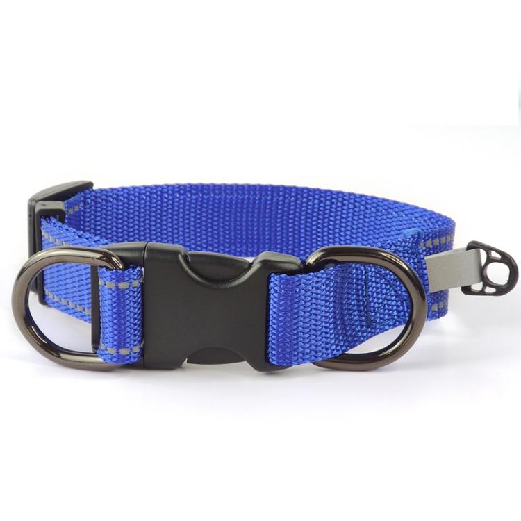 Pet Reflective Collar Nylon Black Buckle, S, M, L, Nylon Collar, S, Nylon Collar, M, Nylon Collar, L