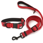 Pet Reflective Collar Waterproof Cloth Black Buckle with 1.8m Leash, Waterproof Collar + Leash, S, Waterproof Collar + Leash, M, Waterproof Collar + Leash, L