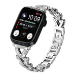 xDfind Small Twist Diamond Metal Watch Band, For Apple Watch 38 / 40 / 41 / S10 42mm 20mm