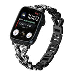 xDfind Small Twist Diamond Metal Watch Band, For Apple Watch 38 / 40 / 41 / S10 42mm 20mm