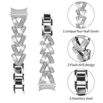 20mm xDfind Small Twist Diamond Metal Watch Band, For Samsung Galaxy Watch FE/7/6/5/4 Classic