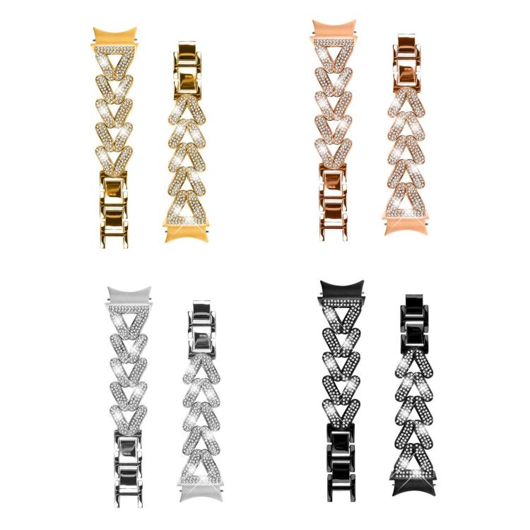 20mm xDfind Small Twist Diamond Metal Watch Band, For Samsung Galaxy Watch FE/7/6/5/4 Classic