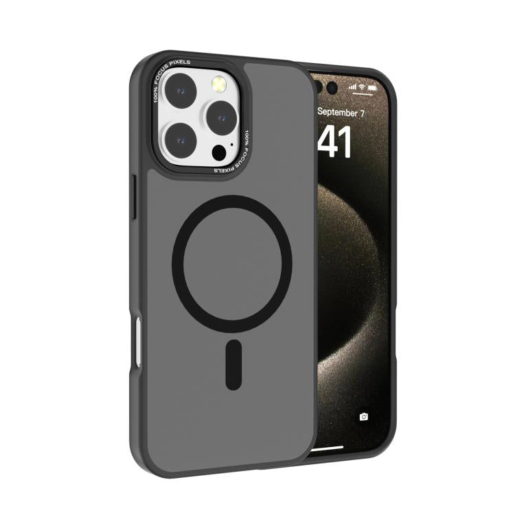 Kalebol Metal Lens Frame MagSafe Frosted PC Phone Case, For iPhone 17 Pro Max, For iPhone 17 Pro, For iPhone 17, For iPhone Air, For iPhone 16 Pro Max