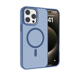 Kalebol Metal Lens Frame MagSafe Frosted PC Phone Case, For iPhone 16 Pro, For iPhone 16 Plus, For iPhone 16, For iPhone 15 Pro Max, For iPhone 15 Pro