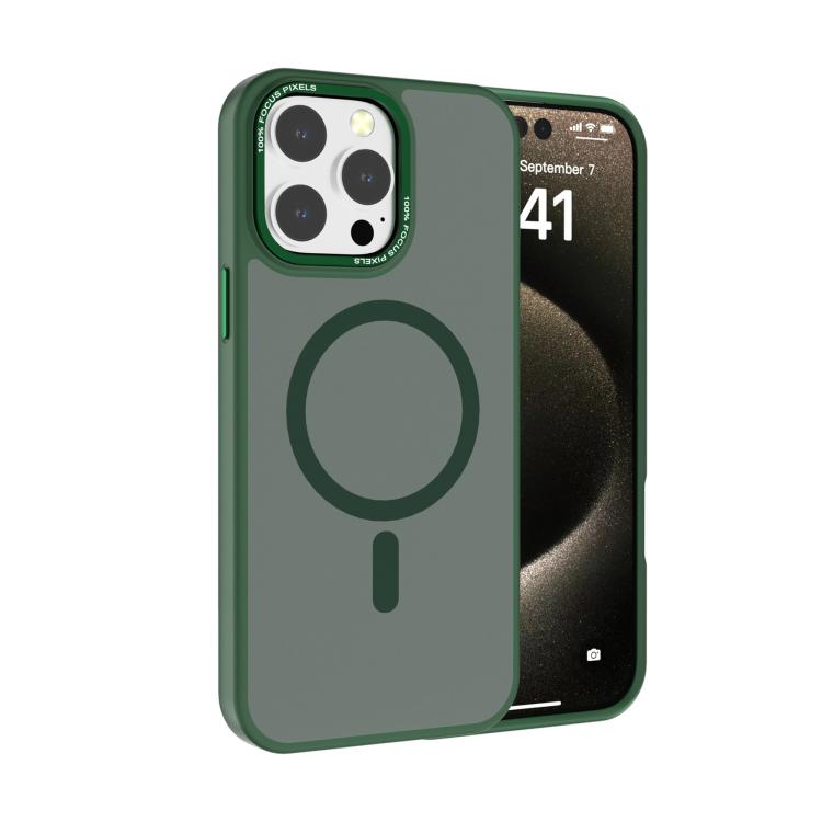 Kalebol Metal Lens Frame MagSafe Frosted PC Phone Case, For iPhone 14 Pro Max, For iPhone 13 Pro Max, For iPhone 13 Pro, For iPhone 13