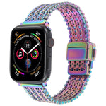 Magnetic Snap Clasp Steel Mesh Metal Watch Band, For Apple Watch 46mm / 49mm / 45mm / 44mm, For Apple Watch 42mm / 41mm / 40mm / 38mm