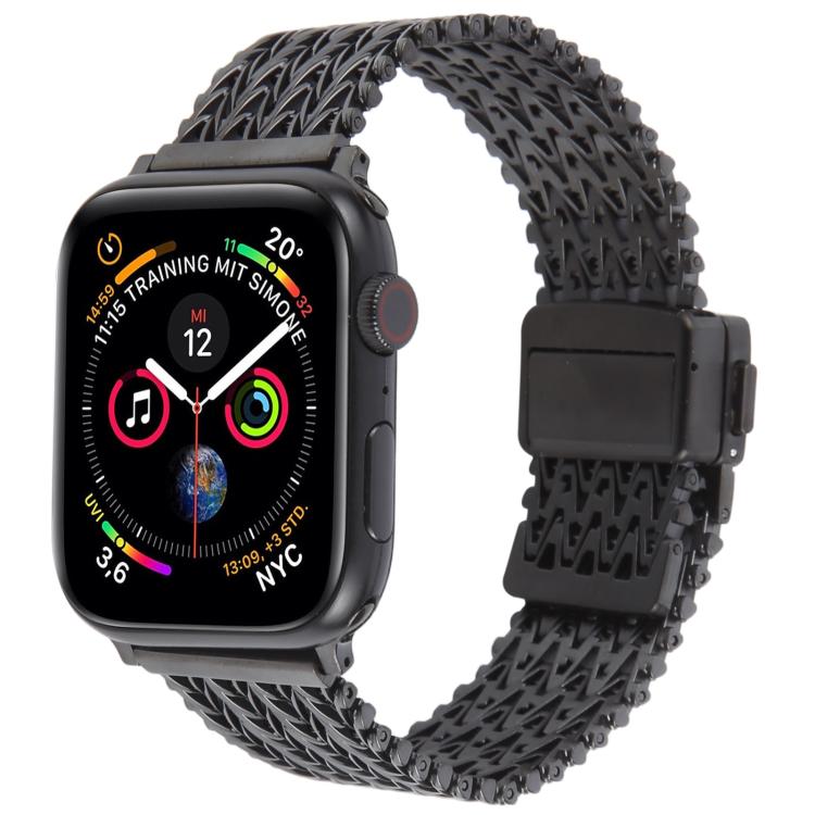 Magnetic Snap Clasp Steel Mesh Metal Watch Band, For Apple Watch 46mm / 49mm / 45mm / 44mm, For Apple Watch 42mm / 41mm / 40mm / 38mm