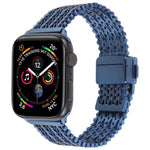 Magnetic Snap Clasp Steel Mesh Metal Watch Band, For Apple Watch 46mm / 49mm / 45mm / 44mm, For Apple Watch 42mm / 41mm / 40mm / 38mm
