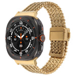 Magnetic Snap Clasp Steel Mesh Metal Watch Band, For Samsung Galaxy Watch Ultra 47mm / Ultra 2025