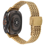 Magnetic Snap Clasp Steel Mesh Metal Watch Band, For Samsung Galaxy Watch Ultra 47mm / Ultra 2025