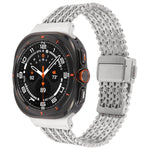 Magnetic Snap Clasp Steel Mesh Metal Watch Band, For Samsung Galaxy Watch Ultra 47mm / Ultra 2025
