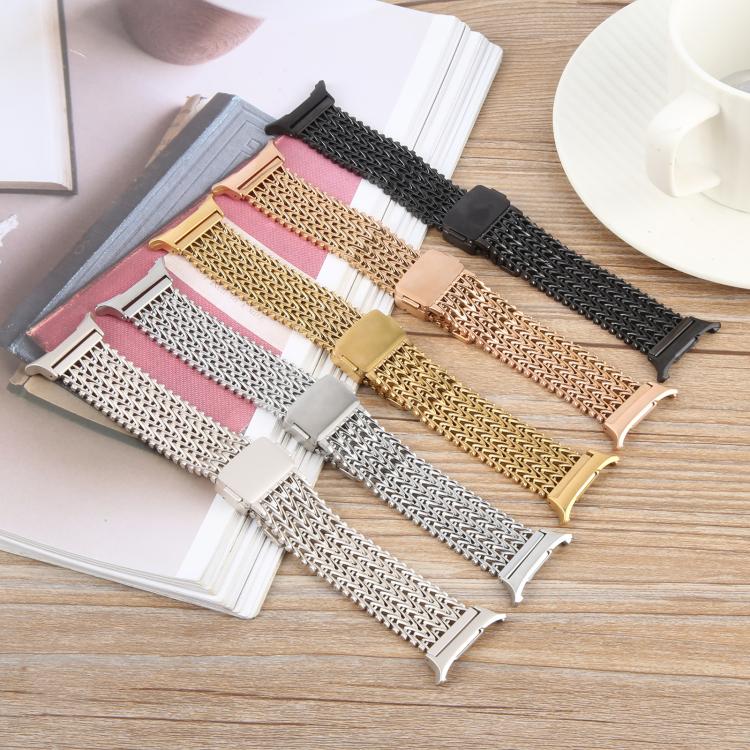 Magnetic Snap Clasp Steel Mesh Metal Watch Band, For Samsung Galaxy Watch Ultra 47mm / Ultra 2025