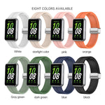 Magnetic Fold Silver Buckle Silicone Watch Band, For Samsung Galaxy Fit 3