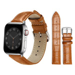 xDfind Bamboo Texture Pin Buckle Leather Watch Band, For Apple Watch 42 / 44 / 45 / 46 / 49mm, For Apple Watch 38 / 40 / 41 / S10 42mm