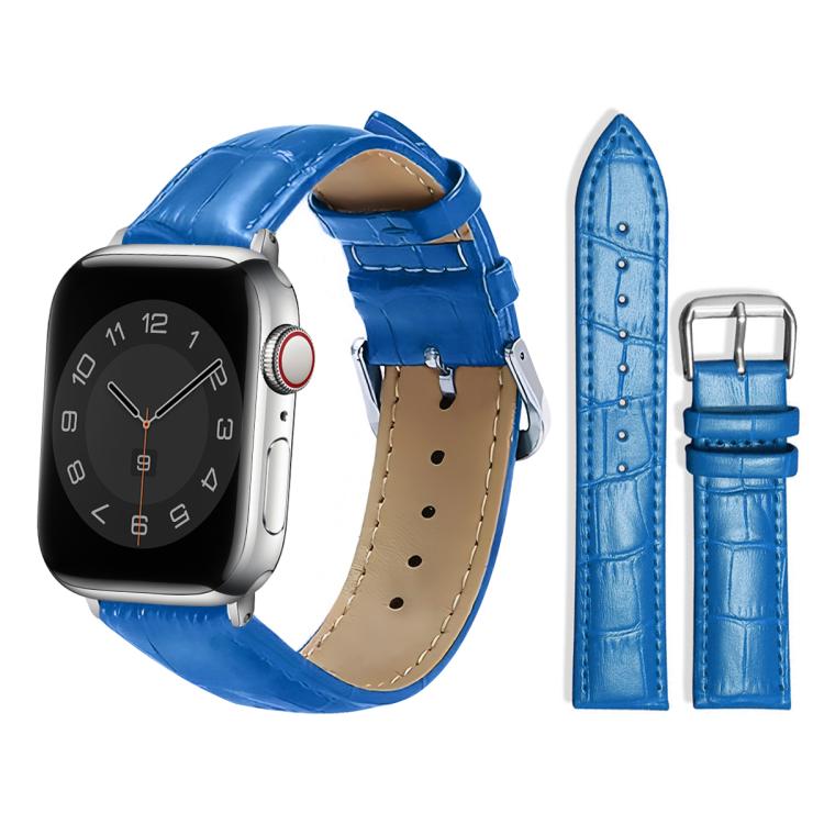 xDfind Bamboo Texture Pin Buckle Leather Watch Band, For Apple Watch 42 / 44 / 45 / 46 / 49mm, For Apple Watch 38 / 40 / 41 / S10 42mm