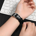 xDfind Bamboo Texture Pin Buckle Leather Watch Band, For Apple Watch 42 / 44 / 45 / 46 / 49mm, For Apple Watch 38 / 40 / 41 / S10 42mm