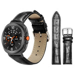 xDfind Bamboo Texture Pin Buckle Leather Watch Band, For Samsung Galaxy Watch Ultra / Ultra 2025 22mm, For Samsung Galaxy Watch8 / Wacth8 Classic 22mm, For Samsung Galaxy Watch7 / FE / 6 / 5 / 4 20mm, For Samsung Galaxy Fit3 SM-R390 20mm