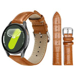 xDfind Bamboo Texture Pin Buckle Leather Watch Band, For Samsung Galaxy Watch Ultra / Ultra 2025 22mm, For Samsung Galaxy Watch8 / Wacth8 Classic 22mm, For Samsung Galaxy Watch7 / FE / 6 / 5 / 4 20mm, For Samsung Galaxy Fit3 SM-R390 20mm