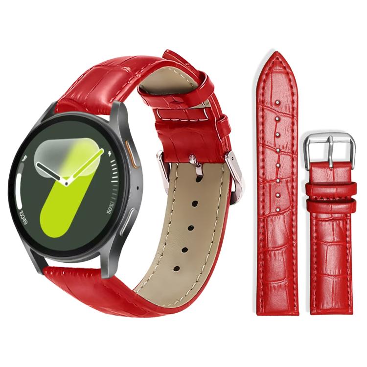 xDfind Bamboo Texture Pin Buckle Leather Watch Band, For Samsung Galaxy Watch Ultra / Ultra 2025 22mm, For Samsung Galaxy Watch8 / Wacth8 Classic 22mm, For Samsung Galaxy Watch7 / FE / 6 / 5 / 4 20mm, For Samsung Galaxy Fit3 SM-R390 20mm