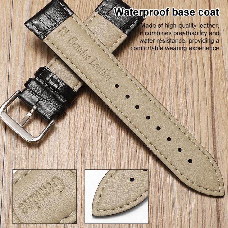xDfind Bamboo Texture Pin Buckle Leather Watch Band, For Samsung Galaxy Watch Ultra / Ultra 2025 22mm, For Samsung Galaxy Watch8 / Wacth8 Classic 22mm, For Samsung Galaxy Watch7 / FE / 6 / 5 / 4 20mm, For Samsung Galaxy Fit3 SM-R390 20mm