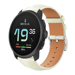 xDfind Flat Head Black Shark Fine Grain Leather Watch Band, 22mm For Suunto Race S / Race / 9 Peak / 5 Peak