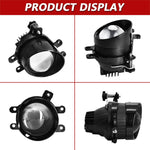 T12 2pcs/Pack 55W 3 inch High Power Dual Lens Fog Light Oblique Style for Toyota, T12 Left Driver, T12 Right Driver