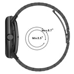 Tri-beads Flat Buckle Titanium Alloy Watch Band, For Google Pixel Watch 4 / 3 45mm, For Google Pixel Watch 4 / 3 / 2 / 1 41mm