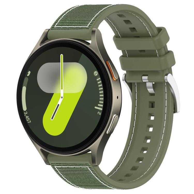 xDfind Hybrid Nylon Braid Silicone Watch Band, For Samsung Galaxy Watch Ultra/Ultra 2025 22mm, For Samsung Galaxy Watch 7 / 6 / 5 / FE 20mm