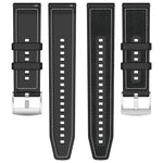 xDfind Hybrid-Uhrenarmband aus Nylongeflecht und Silikon, passend für Apple Watch 42/44/45/46/49 mm (22 mm) und Apple Watch 38/40/41/S10 (42 mm, 20 mm)