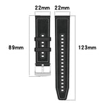 xDfind Hybrid Nylon Braid Silicone Watch Band, For Apple Watch 42 / 44 / 45 / 46 / 49mm 22mm, For Apple Watch 38 / 40 / 41 / S10 42mm 20mm
