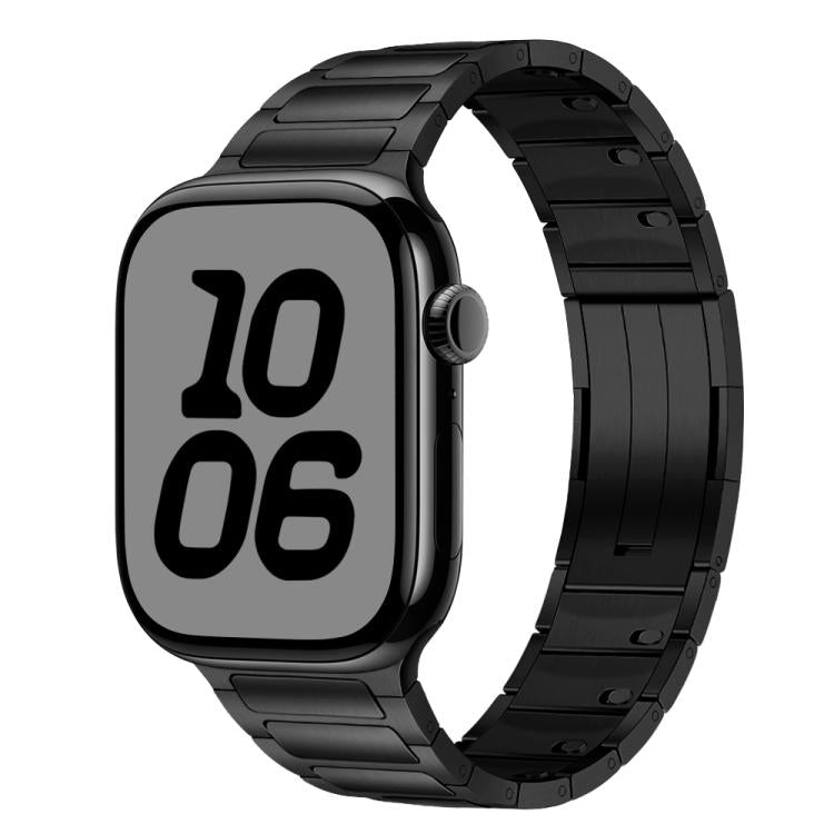 Tri-beads Side-detachable Buckle Stainless Steel Watch Band, For Apple Watch 46mm / 49mm / 45mm / 44mm, For Apple Watch 42mm / 41mm / 40mm / 38mm