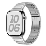 Tri-beads Side-detachable Buckle Stainless Steel Watch Band, For Apple Watch 46mm / 49mm / 45mm / 44mm, For Apple Watch 42mm / 41mm / 40mm / 38mm